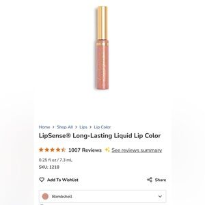 LipSense Pink Bomshell Lip Balm, Brand New